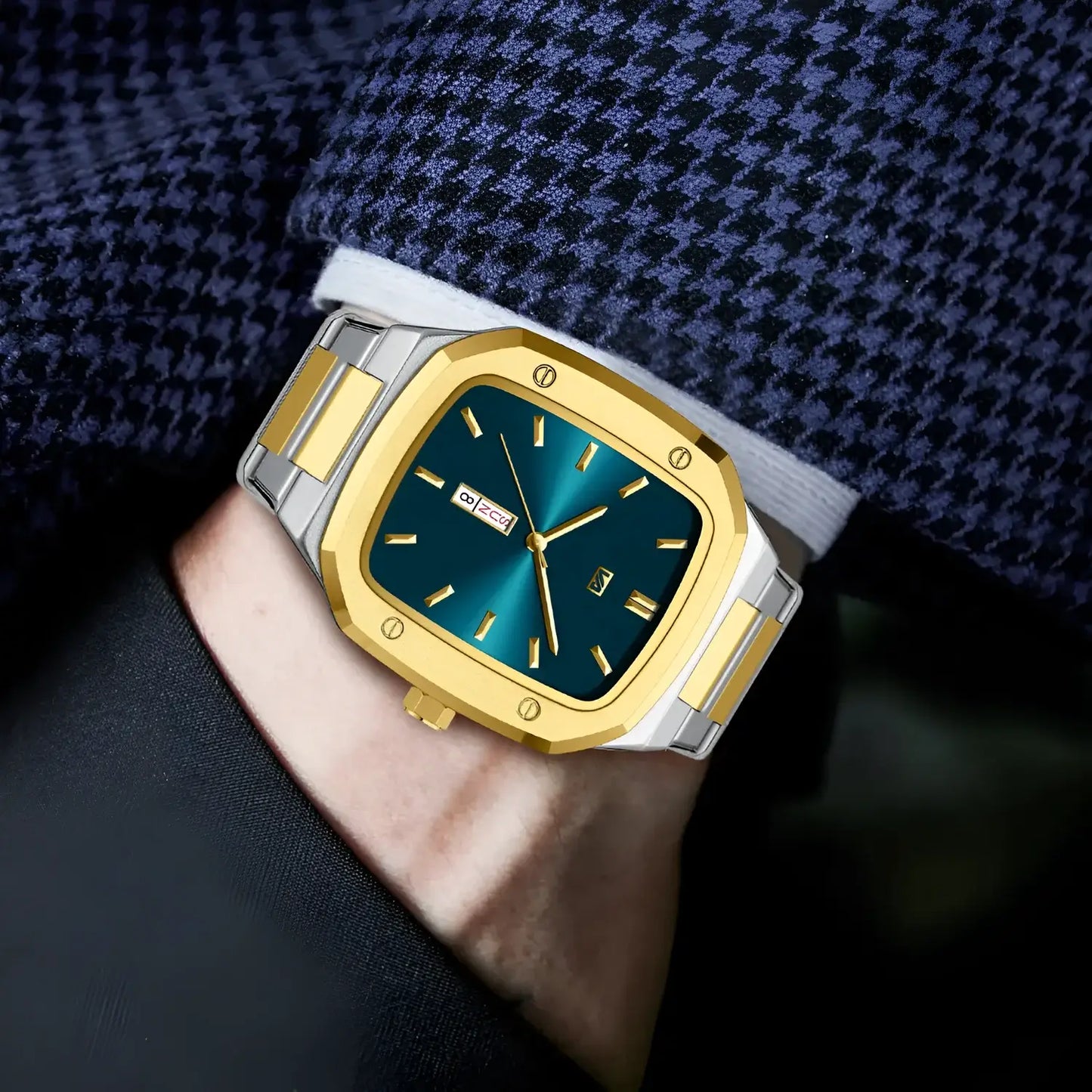 ⌚ Élégance Suprême – Montre Bicolore Or & Acier Inoxydable