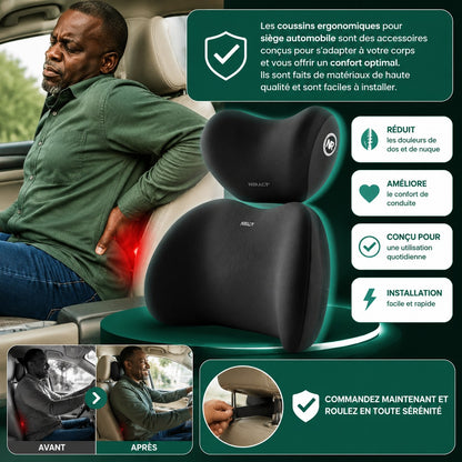 Coussin Confort+, Pour protéger votre nuque en voiture !