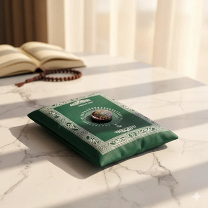 🕌 Tapis de Prière Portable avec Boussole Intégrée
