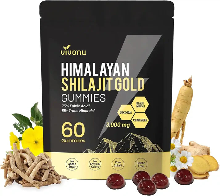 Gommes Shilajit de l'Himalaya - Énergie Naturelle et Vitalité