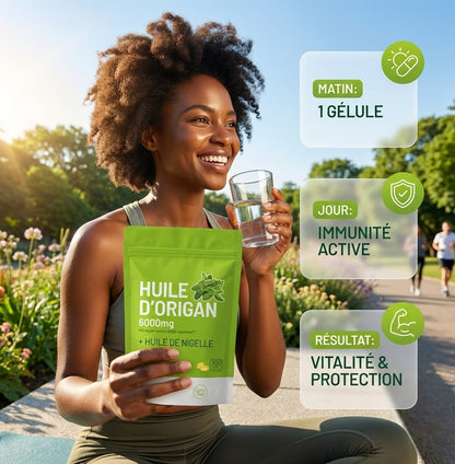 🌿 Huile d’Origan 2-en-1 – Capsules Softgels Premium ML