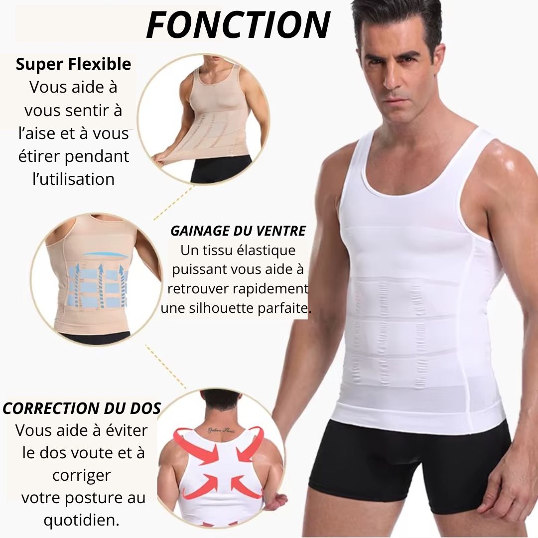 🔥 Redessinez Votre Silhouette Sans Effort avec le Gilet Gainant Homme SlimFit™