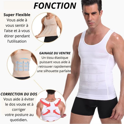 🔥 Redessinez Votre Silhouette Sans Effort avec le Gilet Gainant Homme SlimFit™