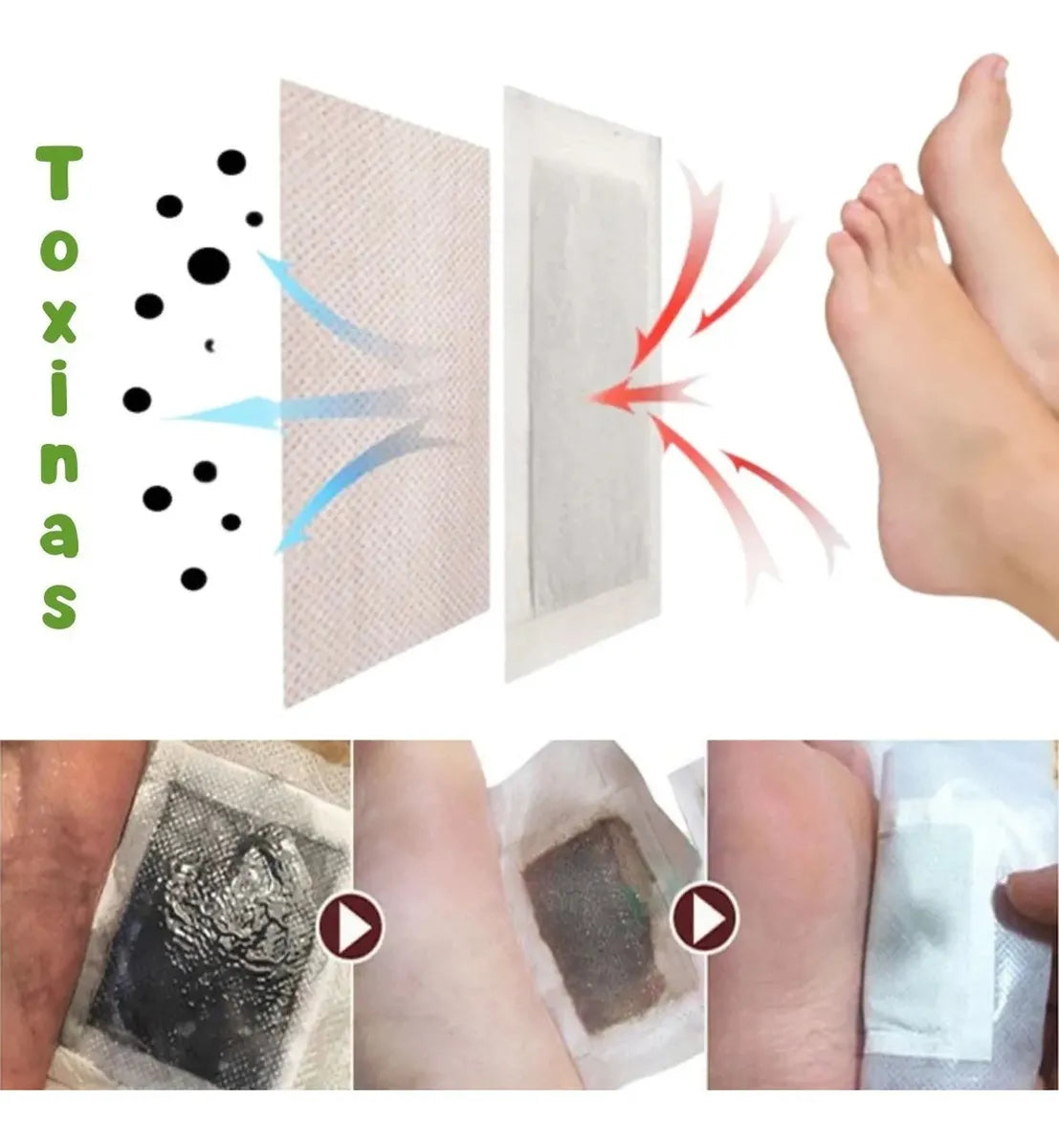 🌿 Patch Détox Pieds – Purifiez votre corps pendant votre sommeil