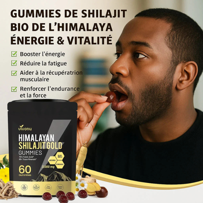Gommes Shilajit de l'Himalaya - Énergie Naturelle et Vitalité