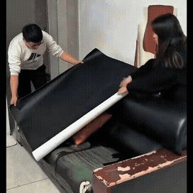Cuir Réparateur Auto-Adhésif Premium 90×80 cm
