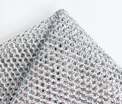 🧽 Chiffon Vaisselle Magique en Fil Argenté – Pack(10 pièces)
