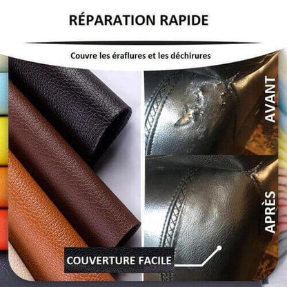 Cuir Réparateur Auto-Adhésif Premium 90×80 cm