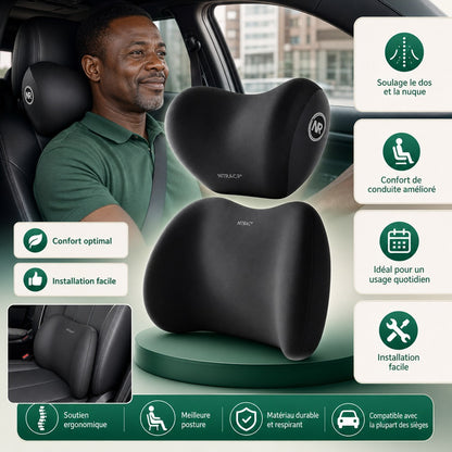 Coussin Confort+, Pour protéger votre nuque en voiture !