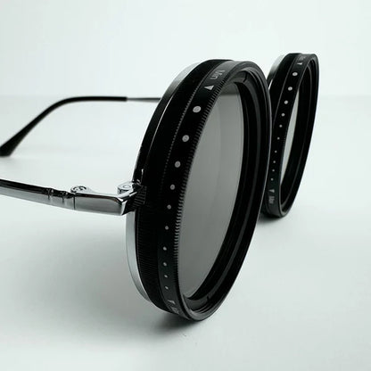 🕶️ Lunettes de Soleil Rotatives à Luminosité Réglable