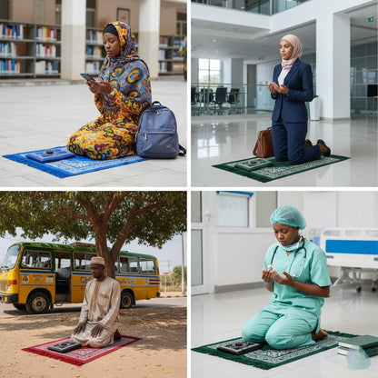 🕌 Tapis de Prière Portable avec Boussole Intégrée